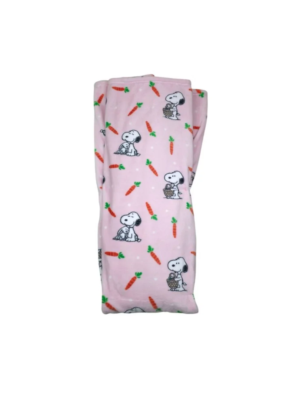 Peanuts VelvetLoft Snoopy & Carrots Plush Throw Blanket 60x70